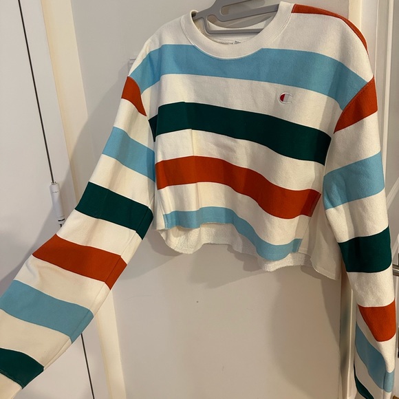 Striped Champion Sweater Set | top size S | pant size L - Picture 1 of 3